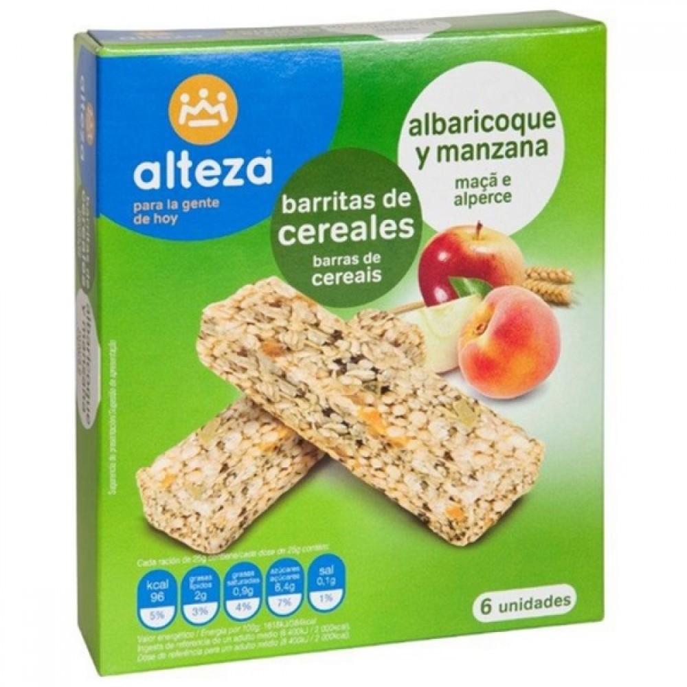Barras de Cereais Alteza Maçã e Damasco 150g 1Un.