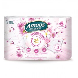 Amoos Papel Higienico AIR SENSE™ 6 Rolos 1Un.