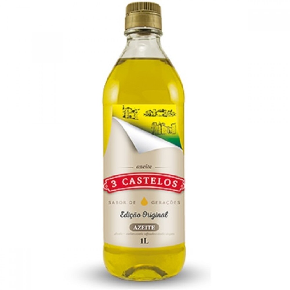 Azeite 3 Castelos Vidro 1% 1L