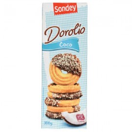 Bolachas Coco Dorolio Sondey Embalagem 300g 1Un.