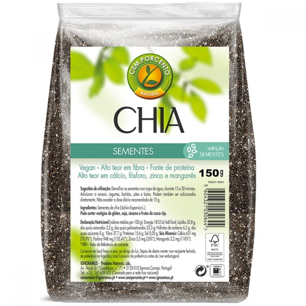 CEM POR Sementes Chia 150g