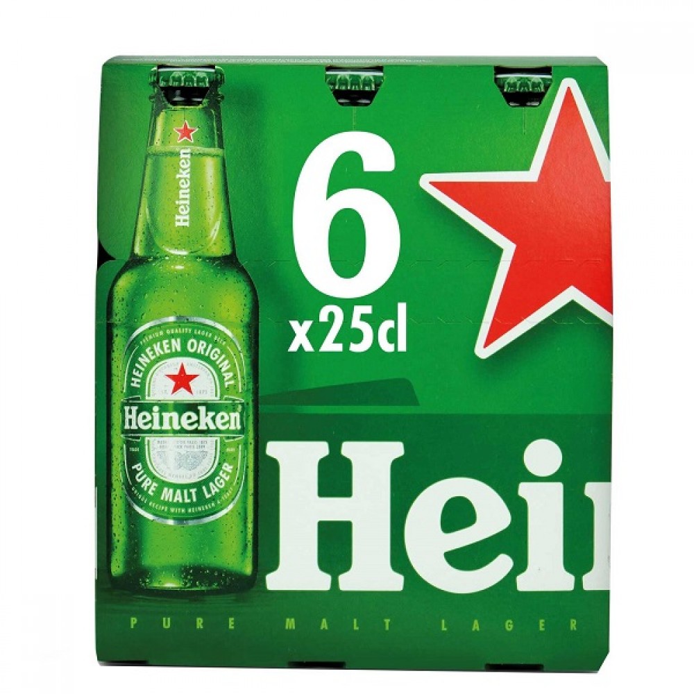 Heineken Cerveja TP 6x25cl