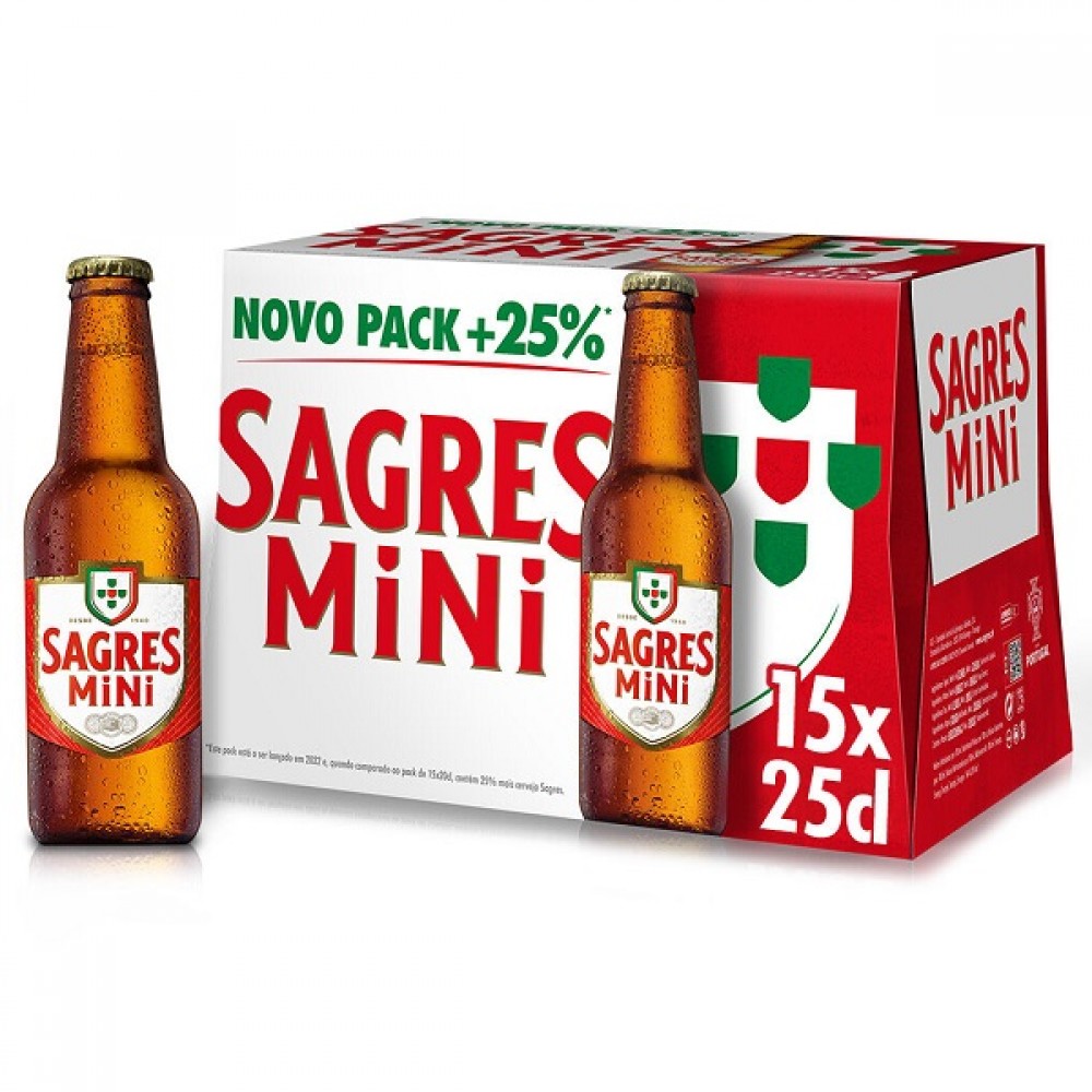 Sagres Cerveja Branca 15x25cl