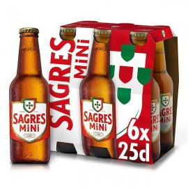 Cerveja Sagres Branca TP 6x25cl 1Un.