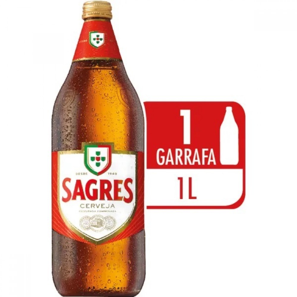 Sagres Cerveja Branca TP 1L
