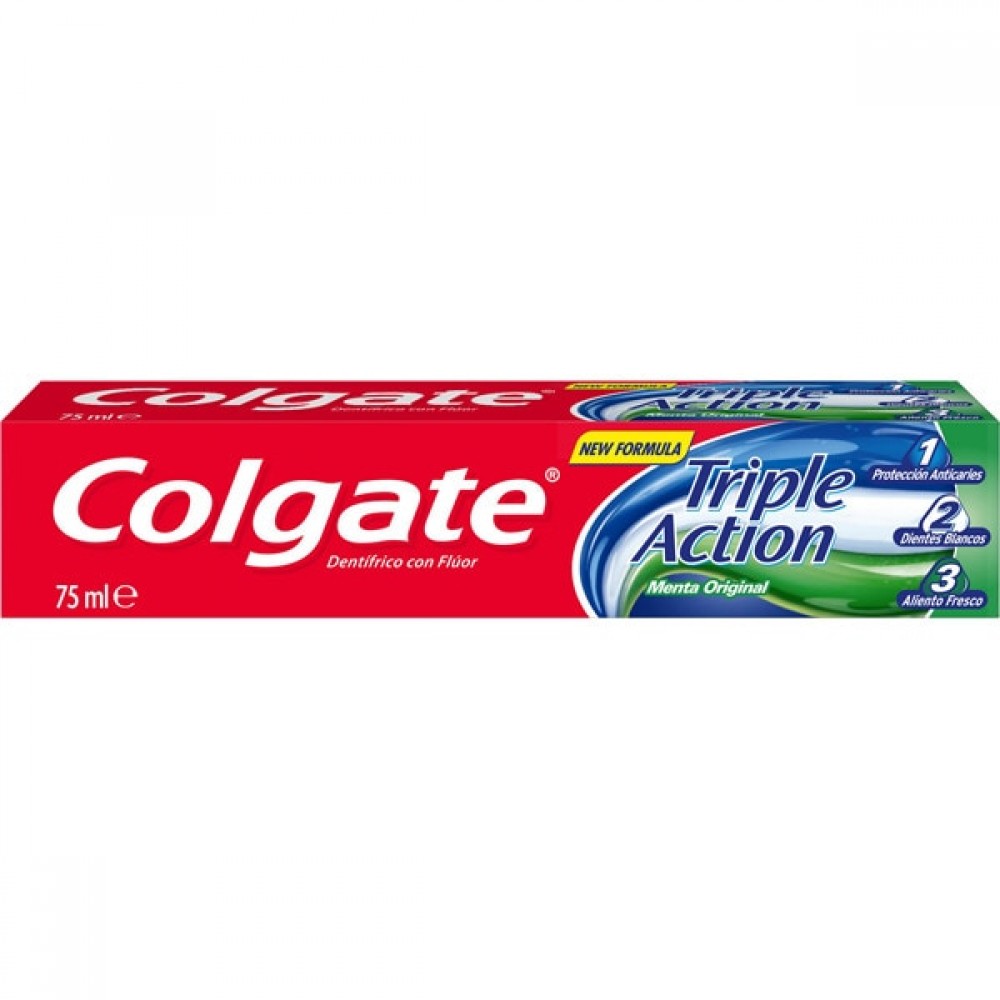 Pasta de Dentes Tripla Ação Colgate Embalgem 75ml 1Un.