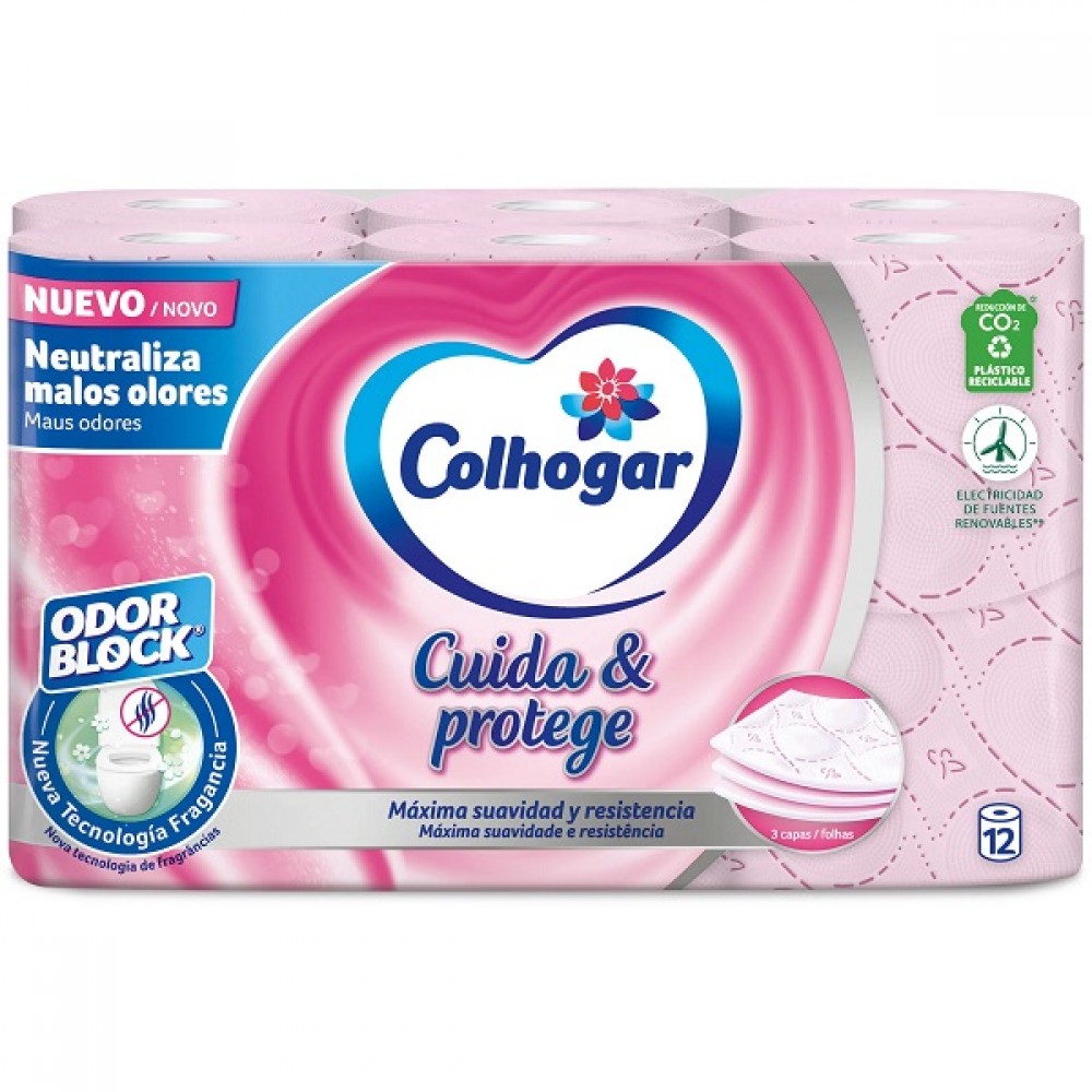 Colhogar Papel Higie Rosa 12R