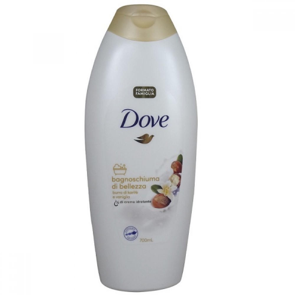 Dove Gel Banho Bagnoschiuma Burra di Karite e Vaniglia 700ml 1Un.