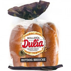 Dulia 6 Pães Hotdog Brioche 330g