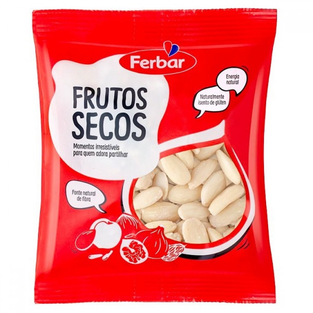 Ferbar Miolo Amendoa Sem Pele 100g 1Un.