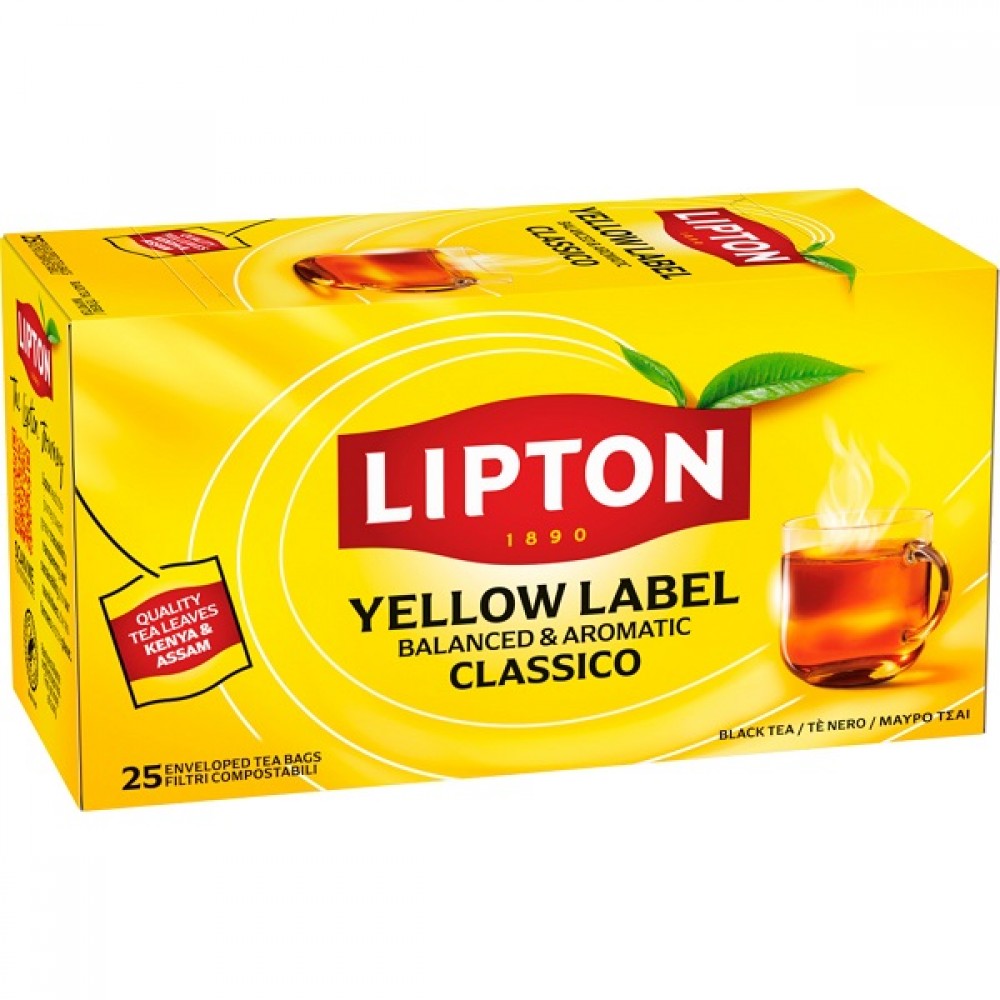 Lipton Chá Yell Label 25u 37,5g