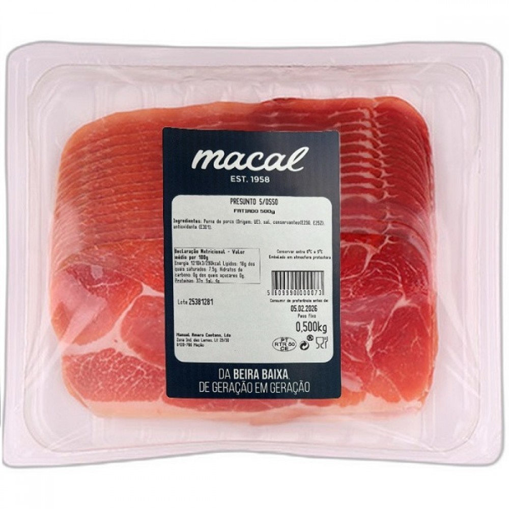 Macal Presunto Fatiado 500g