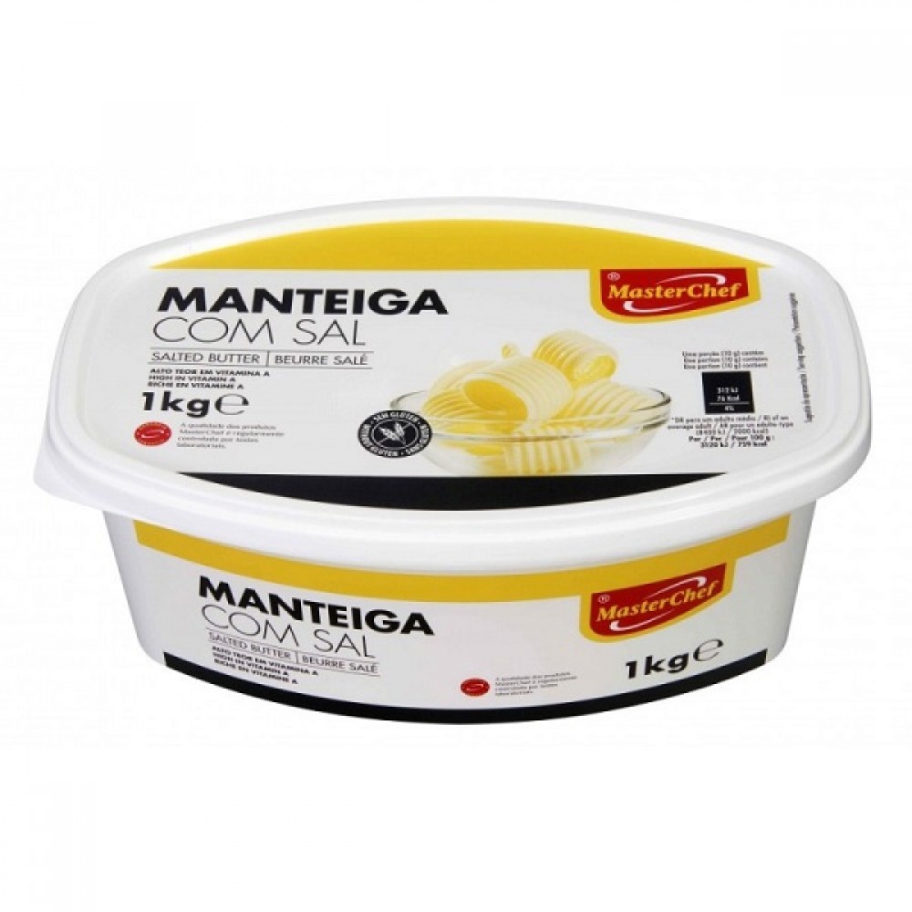 Manteiga Com Sal MasterChef 1Kg 1Un.