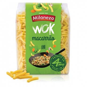 Massa Macarrão Milaneza Wok Saco 500g 1Un.