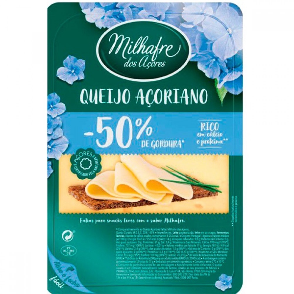 Milhafre Queijo Magro Fatiado 180g