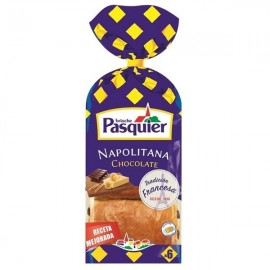 Pasquier 6 Napolitanas Rellenas de Chocolate Embalagem 270g 1Un.