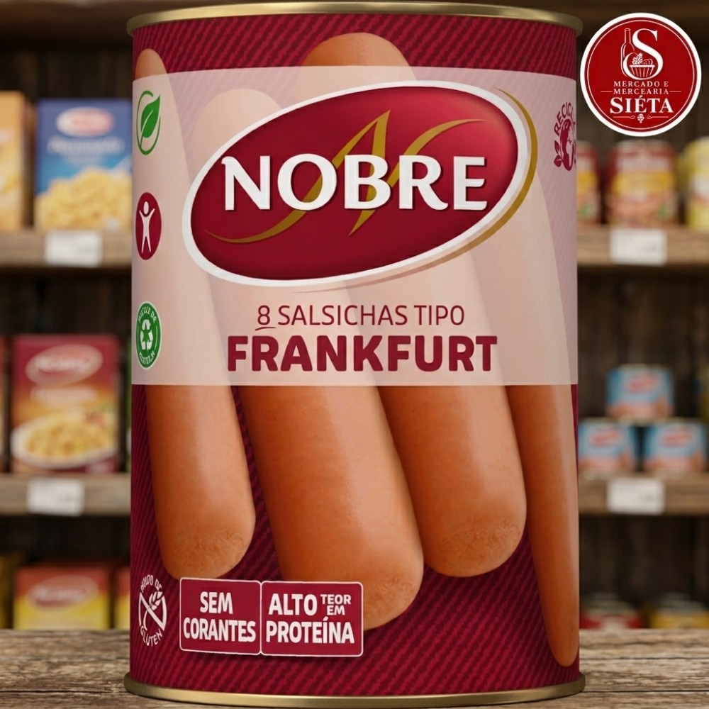 Nobre Salsichas Lata C/8 350g