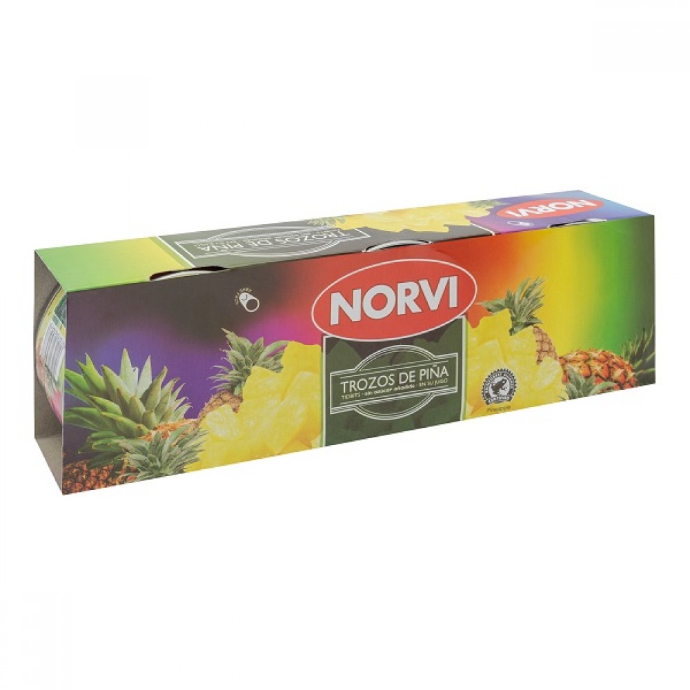 Norvi Ananas Pedaços 3x227g 1Un.