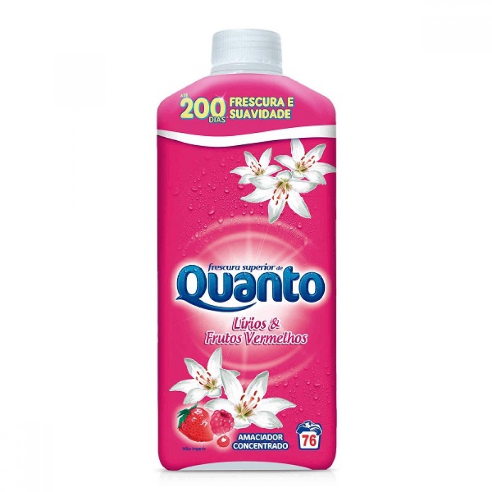 Amaciador Lirios e Frutos Vermelhos Quanto 76 Doses 1672ml 1Un.