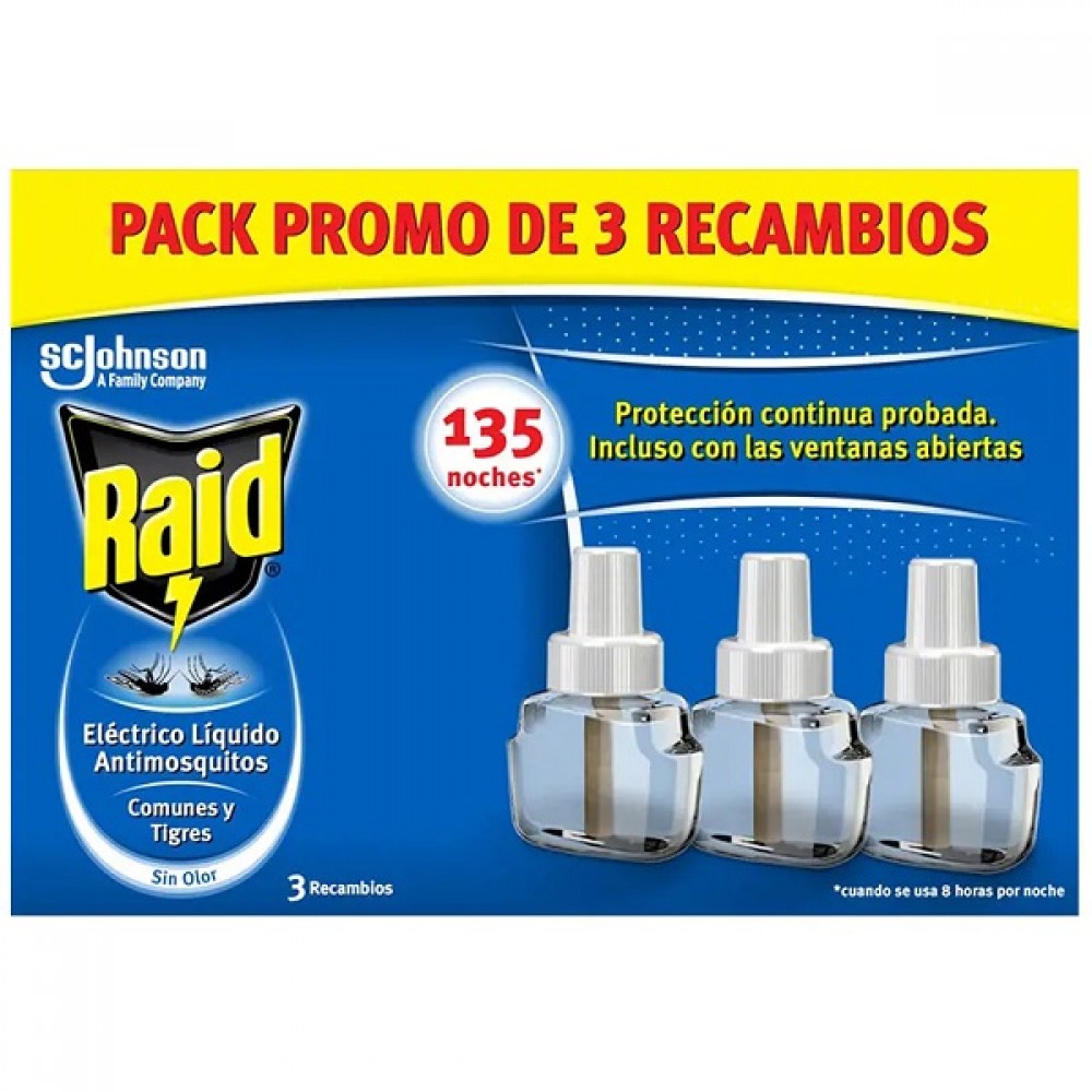 Raid Eléctrico 3 Racargas 3x27ml