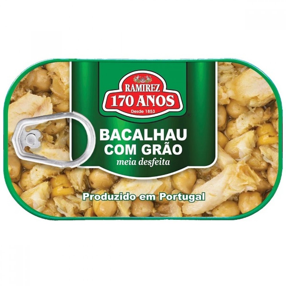 Bacalhau C/Grão Lata 120g<br>