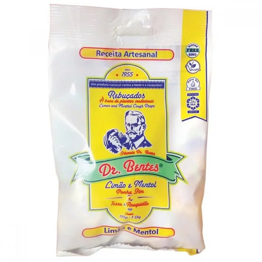 Rebuçados Limão Mentol Dr Bentes Nazaré 100 Gr