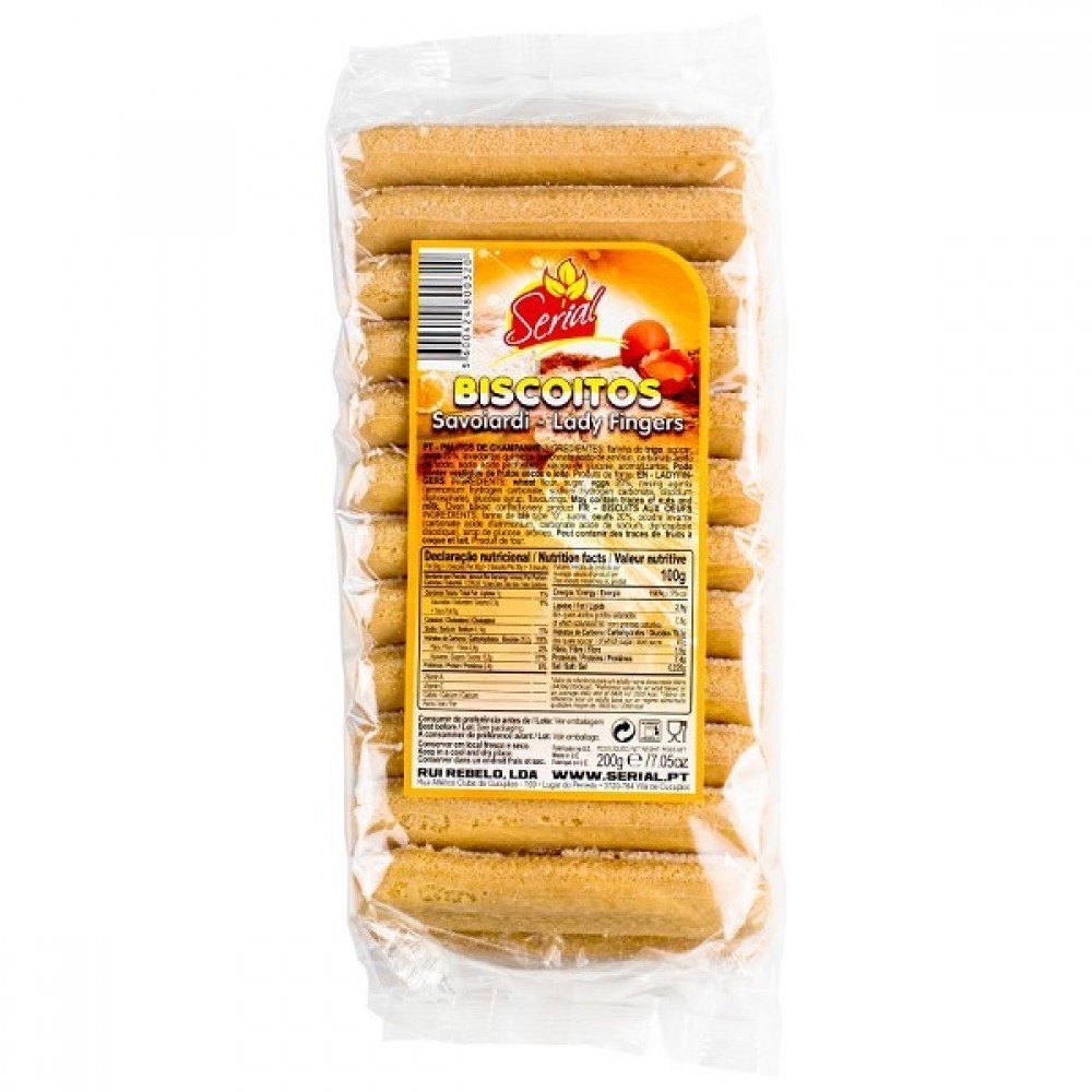 Biscoitoa Savoiardi Lady Fingers Serial 200g 1Un.