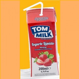 Tom Milk Líquido Morango 200ml