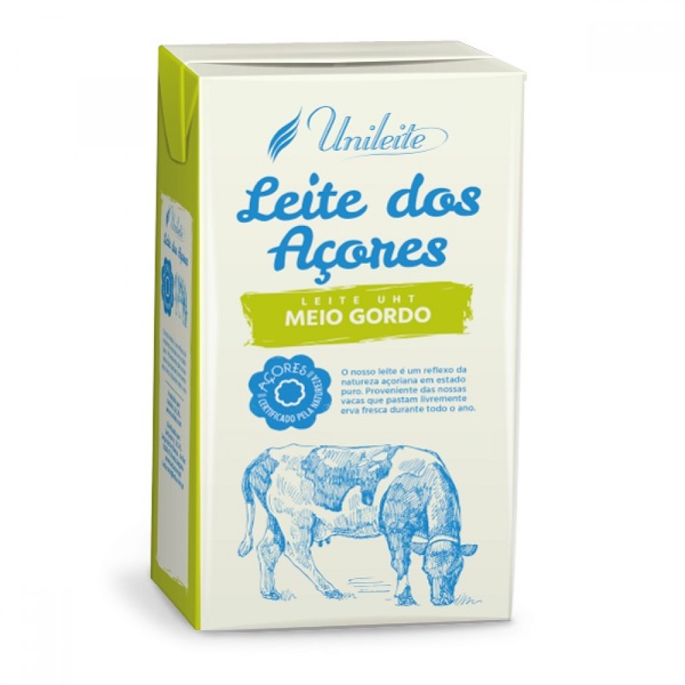 Unileite Leite Meio Gordo 1L
