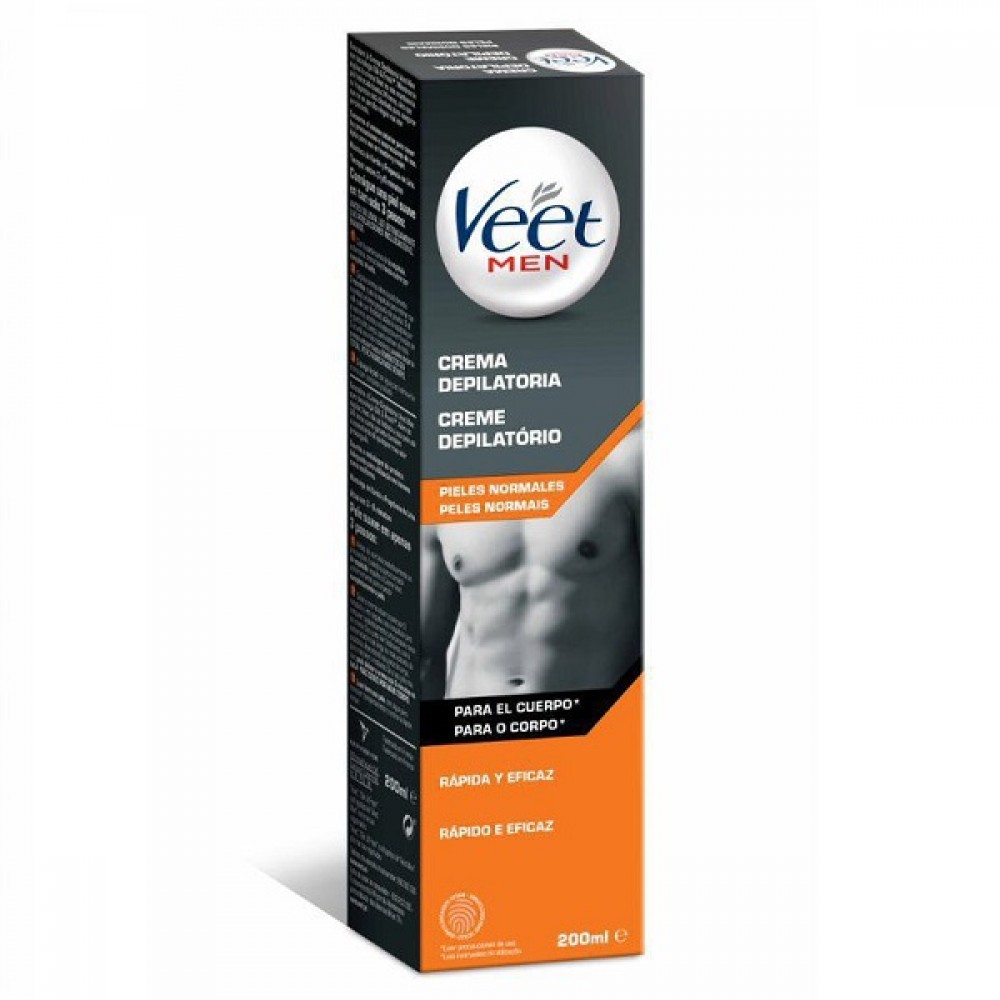 Veet Creme Depilatorio Peles Normais Men 200ml 1Un.
