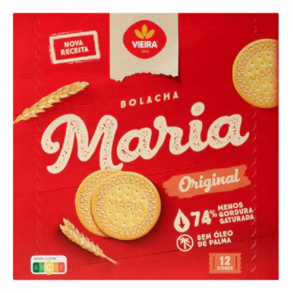 Vieira Bolacha Maria 12X25g
