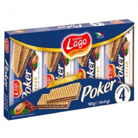 Lago Wafer Poker Cacao 4x45g