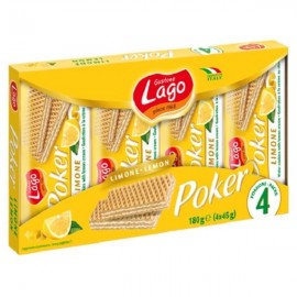 Lago Wafer Poker Limão 4x45g