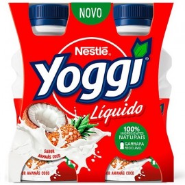 Yoggi Líquido Ananás Côco 4x149ml<br>